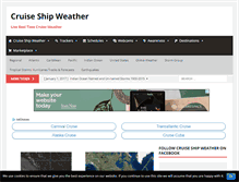 Tablet Screenshot of cruiseshipweather.com